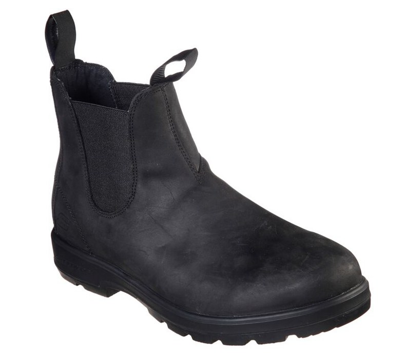 Skechers Relaxed Fit: Molton - Gaveno - Mens Boots Black [AU-UH8092]